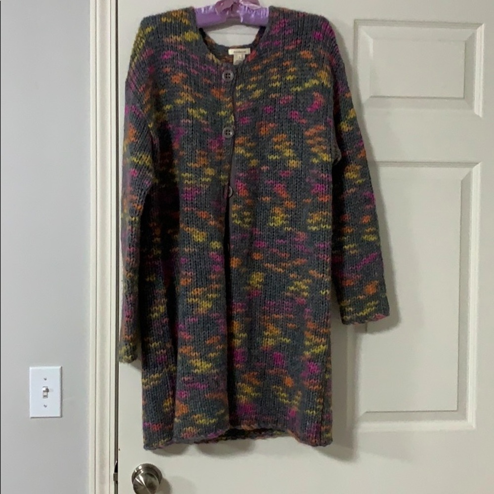 Sundance Pebbled Shores Wool Long cardigan